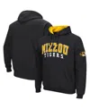 Colosseum Men's  Black Missouri Tigers Double Arch Pullover Hoodie In Black