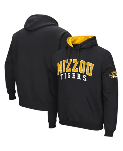Colosseum Men's  Black Missouri Tigers Double Arch Pullover Hoodie