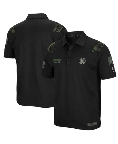 Colosseum Men's  Gray, Camo Notre Dame Fighting Irish Oht Military-inspired Appreciation Raglan Zoomi In Black
