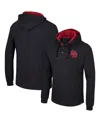 Colosseum Men's  Black Oklahoma Sooners Affirmative Thermal Hoodie Long Sleeve T-shirt In Black