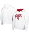 Colosseum Men's  Oklahoma Sooners Arch & Team Logo 3.0 Pullover Hoodie In White