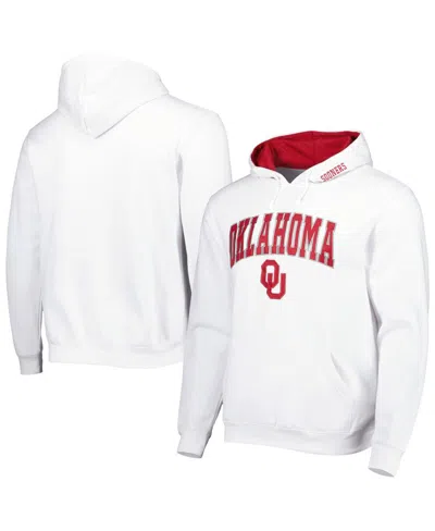 Colosseum Men's  Oklahoma Sooners Arch & Team Logo 3.0 Pullover Hoodie In White