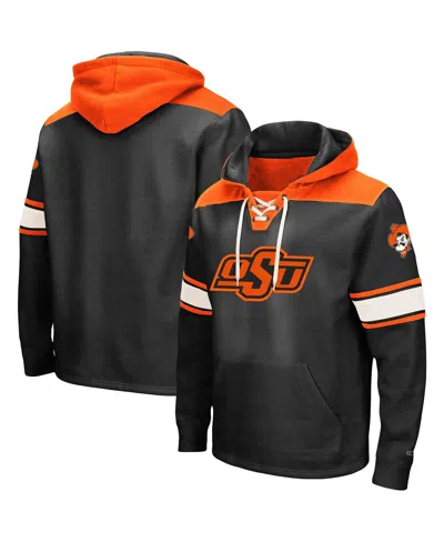 Colosseum Men's  Black Oklahoma State Cowboys 2.0 Lace-up Pullover Hoodie