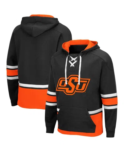 Colosseum Men's  Black Oklahoma State Cowboys Lace Up 3.0 Pullover Hoodie