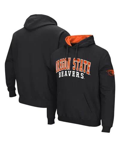 Colosseum Men's  Black Oregon State Beavers Double Arch Pullover Hoodie