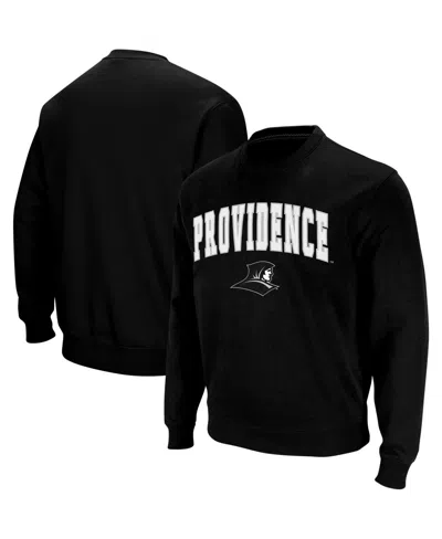 Colosseum Men's  Black Providence Friars Arch And Logo Crew Neck Sweatshirt