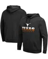 Colosseum Men's Black Texas Tech Red Raiders Lantern Pullover Hoodie In Black