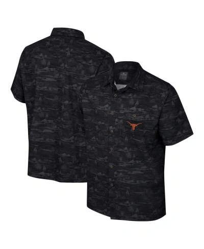 Colosseum Men's  Black Texas Longhorns Ozark Button-up Shirt