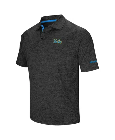 Colosseum Men's  Black Ucla Bruins Big And Tall Down Swing Polo Shirt