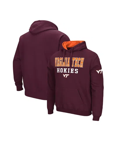 Colosseum Men's Virginia Tech Hokies Sunrise Pullover Hoodie In Maroon