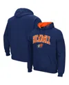 Colosseum Men's  Bucknell Bison Arch And Logo Pullover Hoodie In Navy