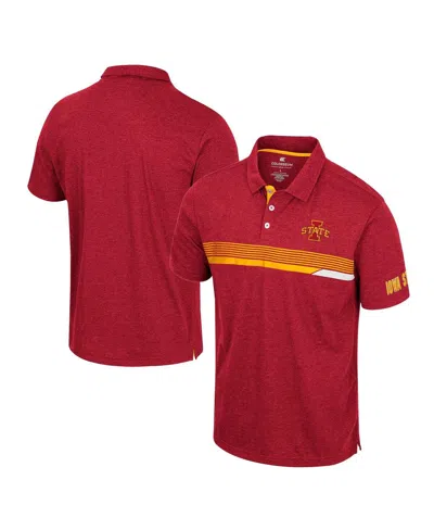 Colosseum Men's  Cardinal Iowa State Cyclones No Problemo Polo Shirt