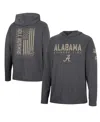 Colosseum Men's  Charcoal Alabama Crimson Tide Team Oht Military-inspired Appreciation Hoodie Long Sl In Charcoal
