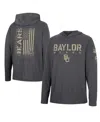 Colosseum Men's  Charcoal Baylor Bears Team Oht Military-inspired Appreciation Hoodie Long Sleeve T-s In Charcoal