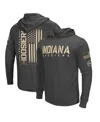 Colosseum Men's  Charcoal Distressed Indiana Hoosiers Team Oht Military-inspired Appreciation Hoodie In Charcoal