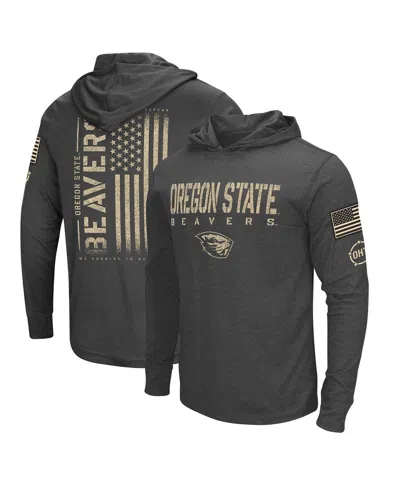 Colosseum Men's  Charcoal Distressed Oregon State Beavers Team Oht Military-inspired Appreciation Hoo