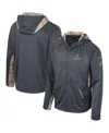 Colosseum Men's  Charcoal Florida State Seminoles Oht Military-inspired Appreciation Camo Raglan Full In Charcoal