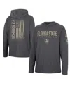 Colosseum Men's  Charcoal Florida State Seminoles Team Oht Military-inspired Appreciation Hoodie Long In Charcoal