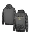 Colosseum Men's  Charcoal Iowa State Cyclones Oht Military-inspired Appreciation Camo Stack Raglan Pu In Charcoal