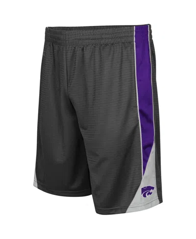 Colosseum Men's  Charcoal Kansas State Wildcats Turnover Shorts
