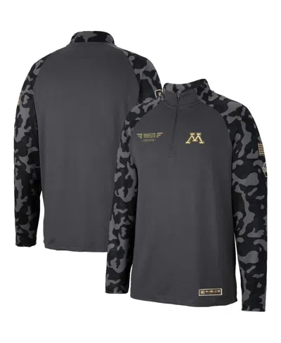 Colosseum Men's  Charcoal Minnesota Golden Gophers Oht Military-inspired Appreciation Long Range Ragl