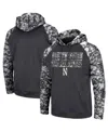 Colosseum Men's  Charcoal Arizona Wildcats Oht Military-inspired Appreciation Digital Camo Pullover H In Charcoal