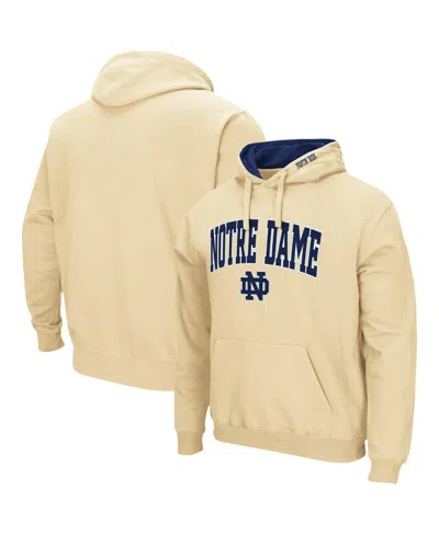 Colosseum Men's  Notre Dame Fighting Irish Arch And Logo 3.0 Pullover Hoodie In Gold