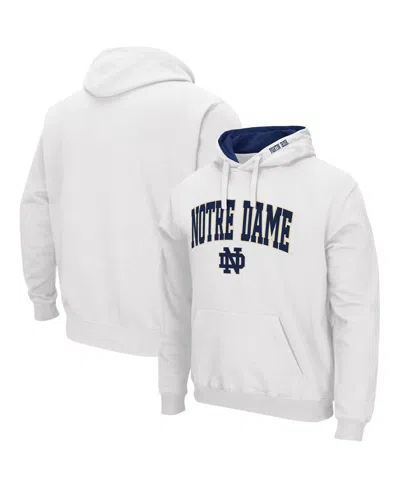 Colosseum Men's  Notre Dame Fighting Irish Arch And Logo 3.0 Pullover Hoodie In White