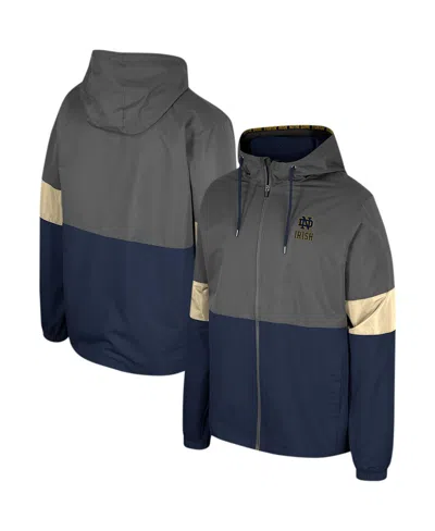 Colosseum Men's  Charcoal Notre Dame Fighting Irish Miles Full-zip Jacket