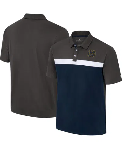Colosseum Men's  Charcoal Notre Dame Fighting Irish Two Yutes Polo Shirt
