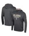 Colosseum Men's  Charcoal Oklahoma Sooners Oht Military-inspired Appreciation Long Sleeve Hoodie T-sh In Charcoal