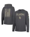 Colosseum Men's  Charcoal Oklahoma Sooners Team Oht Military-inspired Appreciation Hoodie Long Sleeve In Charcoal
