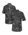 Colosseum Men's  Charcoal Oklahoma State Cowboys Realtree Aspect Charter Full-button Fishing Shirt In Charcoal
