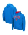 Colosseum Men's  Powder Blue Ole Miss Rebels Arch & Team Logo 3.0 Pullover Hoodie In Powder Blue
