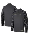 Colosseum Men's  Charcoal San Diego Toreros Oht Military-inspired Appreciation Long Range Raglan Quar In Charcoal