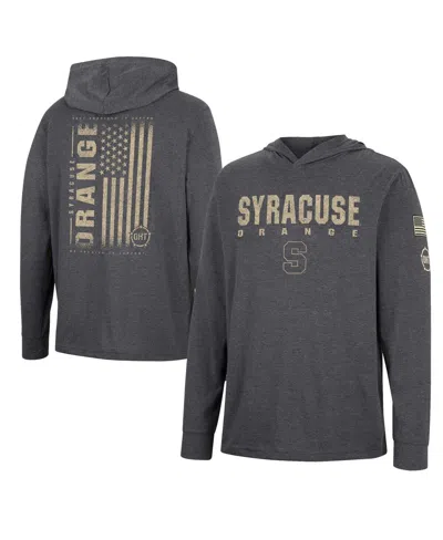 Colosseum Men's  Charcoal Syracuse Orange Team Oht Military-inspired Appreciation Hoodie Long Sleeve