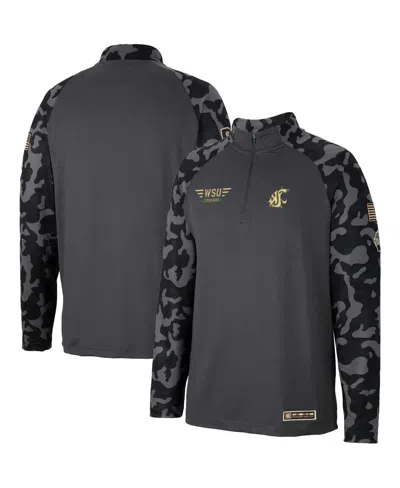 Colosseum Men's  Charcoal Washington State Cougars Oht Military-inspired Appreciation Long Range Ragl