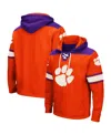 Colosseum Orange Clemson Tigers 2.0 Lace-up Hoodie In Orange