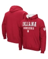 Colosseum Men's Indiana Hoosiers Sunrise Pullover Hoodie In Crimson