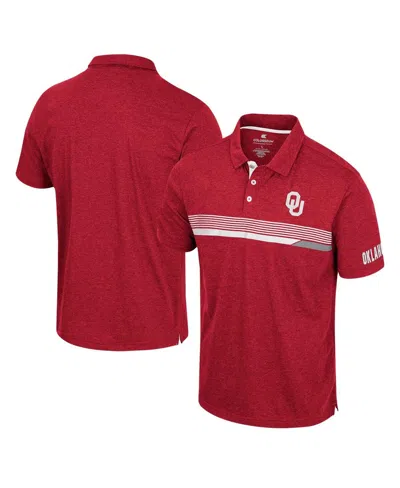 Colosseum Men's  Crimson Oklahoma Sooners No Problemo Polo Shirt