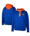 Colosseum Men's  Florida Gators Luge 3.0 Quarter-zip Hoodie In Royal
