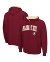 Colosseum Men's  Garnet Florida State Seminoles Arch And Logo 3.0 Full-zip Hoodie In Garnet