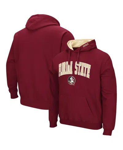 Colosseum Men's  Garnet Florida State Seminoles Arch And Logo 3.0 Pullover Hoodie