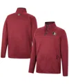 Colosseum Men's  Garnet Florida State Seminoles Rebound Quarter-snap Jacket In Garnet