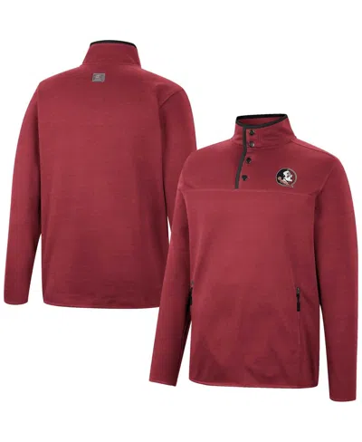 Colosseum Men's  Garnet Florida State Seminoles Rebound Quarter-snap Jacket