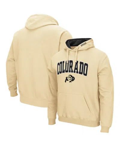 Colosseum Men's  Gold Colorado Buffaloes Arch And Logo 3.0 Pullover Hoodie