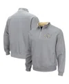 Colosseum Men's  Heathered Gray Ga Tech Yellow Jackets Tortugas Team Logo Quarter-zip Jacket In Heathered Gray