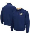 Colosseum Men's  Georgia Tech Jackets Tortugas Logo Quarter-zip Pullover Jacket In Navy