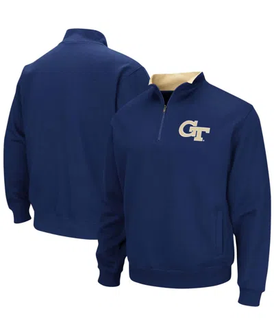 Colosseum Men's  Georgia Tech Jackets Tortugas Logo Quarter-zip Pullover Jacket In Navy