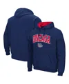 Colosseum Men's  Gonzaga Bulldogs Arch And Logo Pullover Hoodie In Navy